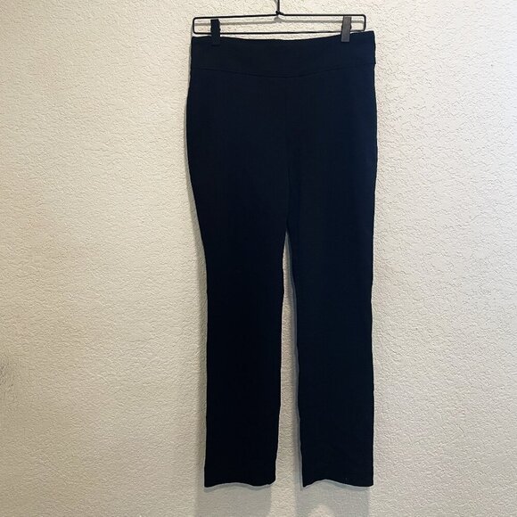 Hilary Radley Size 6 Black Pull On Straight Leg Trouser - Picture 1 of 4